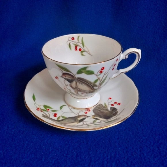 Vintage Bird Teacup with Saucer - Picture 1 of 4